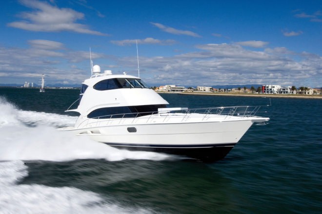 Riviera 56 enclosed flybridge winner of the Club Marine Safety award © Riviera . http://www.riviera.com.au
